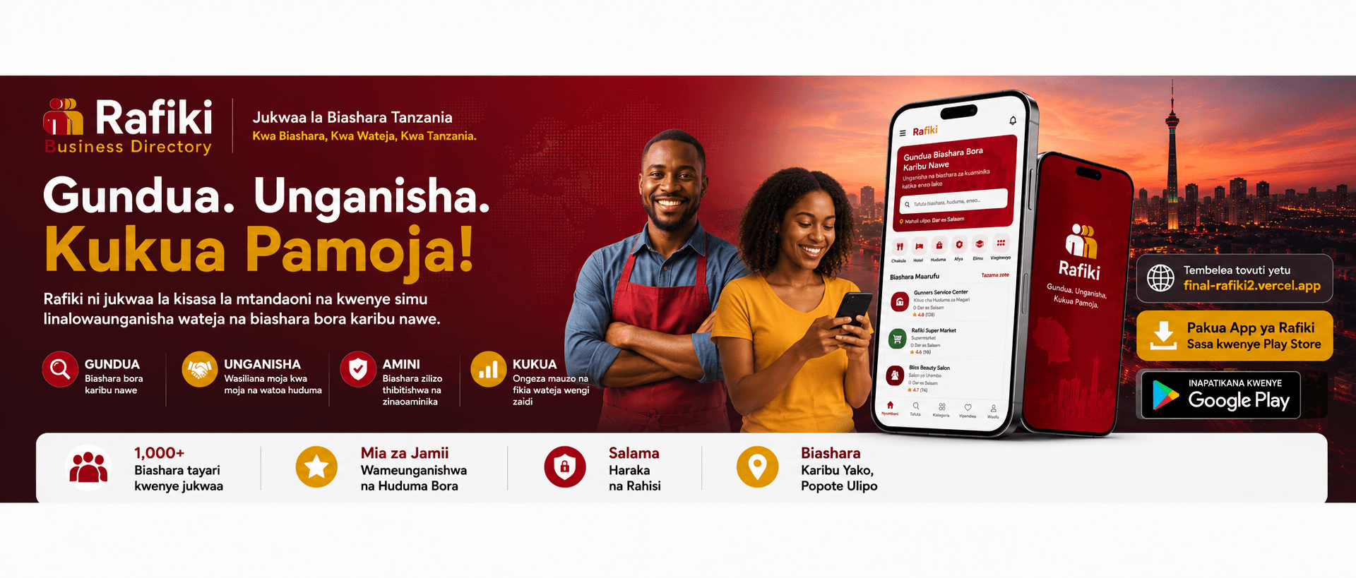 Rafiki — Tanzania business directory platform